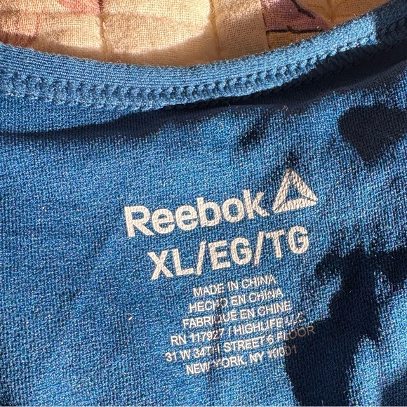 Reebok Blue Racerback Sports Bra Moisture-Wicking - Picture 4 of 4